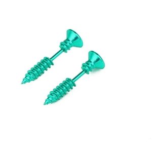 Screw stud earrings